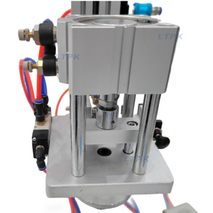 LTX80 gran oferta de escritorio de mano semiautomático de aluminio neumático Perfume agua tarro de plástico botella de vidrio máquina taponadora - Product Image 4