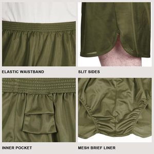Shorts de course pour hommes FOXA, 2 pouces, séchage rapide, légers, athlétiques, avec doublure intégrée, 100% polyester, pour la salle de sport et l'entraînement - Product Image 4