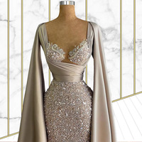 S0760G Nouvelle Robe de Mariée Longue et Élégante pour Femme, Coupe Slim, Haut de Gamme, Tendance 2026
