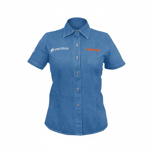 MASTER CAM-MEZ-DCXXL-24MASTER Camicia in denim a maniche corte da donna EEG TRUPER - Product Image 2