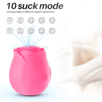 Im Dunkeln Leuchtender Rosen-Vibrator Klitoris-Sauger Nippel-Stimulator Leuchtender Rosen-Vibrator Frauen-Sexspielzeug