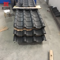 Maison préfabriquée en conteneur, style antique, toiture en acier coloré, tuiles vernissées, tôle de toiture légère