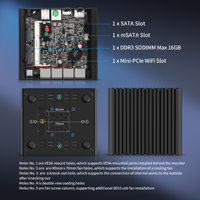 Mini PC CWWK con función de firewall J3710, 4 puertos LAN i225 de 2.5GbE, AES-NI, consola, HD, DP, audio de 3.5 mm, hardware OPNsense, ordenador sin ventilador.