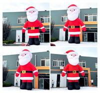 Décoration de Noël gonflable extérieure imperméable avec lumières LED, Père Noël gonflable géant, décoration de Noël gonflable Père Noël