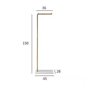 منظم عمودي معدني حديث لتقف على حامل عرض ملابس غرفة المعيشة - Product Image 4