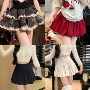 Alla moda da donna con Design stile coreano Casual elastico in vita traspirante antirughe ampia <span class=keywords><strong>gonna</strong></span> corta estiva - Product Image 6