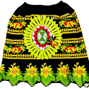 Custom Women Hawaiian Tropical Island Embroidery <b>Skirt</b> Aloha Floral Beachwear Summer Resort <b>Skirt</b> Wholesale Manufacturer - Product Image 1