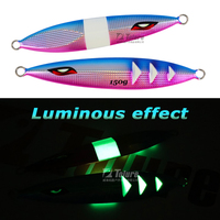 Tolure nouveau 150g/200g/250g gros gibier gabarit en métal effet lumineux naufrage rapide appât de pêche vertical jigging leurre de pêche