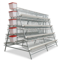 Système de cages à poulets en batterie galvanisé pour l'élevage de volailles, cages à poules pondeuses de type A/H, cages à poulets RTL pour volailles