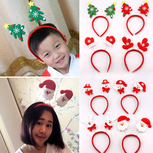Regalos de Navidad, diademas navideñas, cintas para el pelo, cuernos de reno, adornos navideños, gorros de Papá Noel, diademas de Navidad - Product Image 1