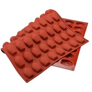 MUYULINS Factory 72-Hole DIY Cookie Madeleine Shell Cake LFGB Platinum Food-Grade <b>Silicone</b> Pastry <b>Baking</b> Mold - Product Image 3
