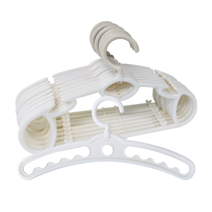 Paquete de 9+1 Perchas Beige Estándar para Bebés y Niños, Serie Sprout, Plástico PP Antideslizante, Organizador de Armario Multitamaño, Venta al por Mayor - Product Image 1