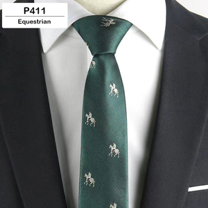Corbata de Hombre de 6 cm con Diseño Personalizado Disponible, Corbata de Animales de Lujo Italiana Bordada, Corbatas Delgadas <span class=keywords><strong>para</strong></span> Hombre Casual - Product Image 3