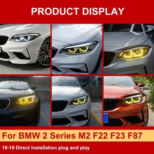 J ONE DRL Bicolore CSL Giallo-Bianco con Cambio Colore Via Abbaglianti per BMW Serie 2 M2 F22 F23 F87 2018-2019 - Product Image 4