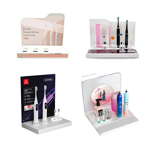 Alışveriş merkezi masaüstü sayaç sergi sahne ekran rafları için elektrikli diş fırçası için özelleştirilmiş High-End akrilik ekran <span class=keywords><strong>stand</strong></span>ı - Product Image 1