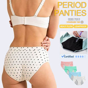 Hersteller Custom Leak Proof Menstruation höschen Wieder verwendbare Periode Höschen für Frauen Mädchen Teenager - Product Image 1