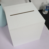 Maßgefertigte Acryl-Hochzeitseinladungskarten-Box mit Schloss Bankett-Wunschbox Spendenbox Wahlurne Vorschlagsbox