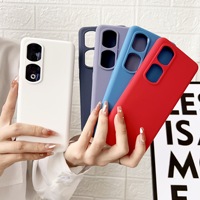 Venta Directa de Fábrica, Funda de Silicona Líquida para Teléfono Móvil Honor 90 Pro 5G, Color Sólido Mate, Estilo Ejecutivo, Diseño Nórdico