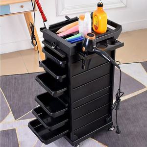 Matériel de salon de manucure, chariot de rangement mobile pour salon de beauté avec clé - Product Image 5