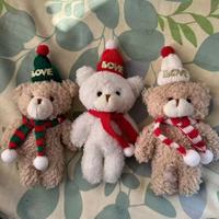 Vente chaude Noël Édition Limitée Chapeau De Père Noël Écharpe Ours En Peluche Jouet En Peluche Aimé Par Les Enfants Cadeau De Noël