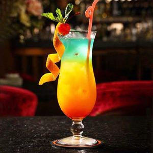 Verre à cocktail Hurricane en verre transparent pour jus, verre haut pour cocktails - Product Image 2