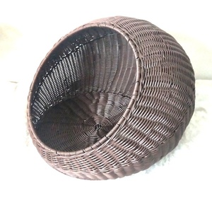 <span class=keywords><strong>Panier</strong></span> de rangement intérieur en rotin de luxe <span class=keywords><strong>Panier</strong></span> tissé en <span class=keywords><strong>plastique</strong></span> non toxique sans odeur pour chat et <span class=keywords><strong>chien</strong></span> - Product Image 5