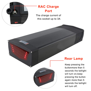 Batterie lithium-ion pour vélo électrique de type porte-bagages arrière personnalisé 36V <span class=keywords><strong>48V</strong></span> 10Ah <span class=keywords><strong>13Ah</strong></span> pour vélo électrique 800w - Product Image 4