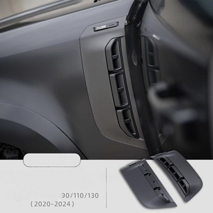 Kit complet de pièces de modification et d'amélioration pour Land <span class=keywords><strong>Rover</strong></span> Defender : Coque de clé de voiture style PLUMB modifiée, Plateforme de porte arrière, Barre de toit, Pare-chocs - Product Image 3