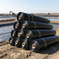 Géomembranes en HDPE et PVC de 0,75 mm, écologiques, anti-UV, pour l'aquaculture, les bassins à poissons, les fermes piscicoles, les réservoirs, les revêtements de barrages