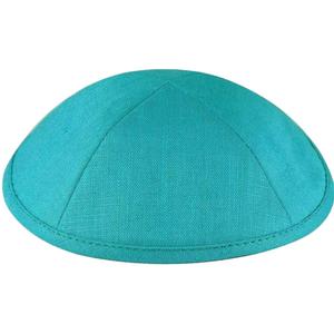 Percetakan Logo kustom Muslim Yahudi Linen kulit bordir Kippah untuk pesta pernikahan - Product Image 5