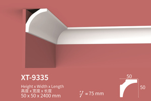 Polyurethane <span class=keywords><strong>Pop</strong></span> Foam cornices khung đúc trần giả khuôn cho thiết kế nhà PU cornice trần trang trí dòng - Product Image 2