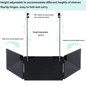 Espejo Tríptico de 360 Grados para Auto-Corte de Cabello, Espejo de 3 Vías para Hombres, para Peinar, Afeitar y Cuidado Personal, Espejo para la Parte Posterior de la Cabeza, Herramienta de Barbería - Product Image 2