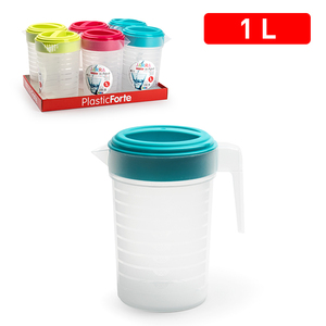 Caraffa per Acqua PlasticForte 1 L, Resistente e Riutilizzabile per Uso Domestico - Product Image 1