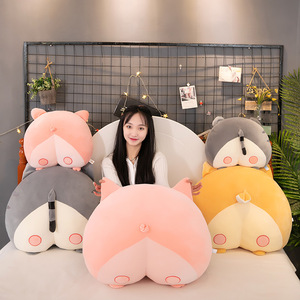 Custom LOGO Cat Pig <strong>Corgi</strong> Butt Pillow Soft Toy Small Big Size <strong>Plush</strong> Pillow Stuffed Toy