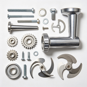 Accessoires sur mesure en aluminium moulé sous pression CNC <span class=keywords><strong>de</strong></span> haute précision pour machines à hacher la viande avec services <span class=keywords><strong>de</strong></span> perçage et d'embrochage - Product Image 4