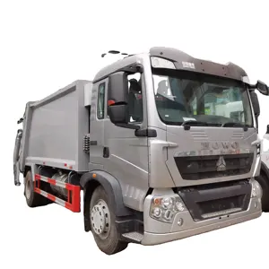 Grande desconto venda quente bom preço HOWO 4*2 skip loader Recusar Compactador Caminhão