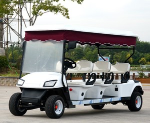 Voiturette de golf électrique vintage à 4 roues, 8 places, avec réservoir de carburant intégré, cabine fermée, pour jardin et transport de marchandises, avec fonction de buanderie - Product Image 6