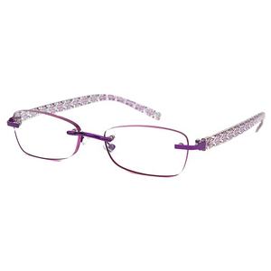 Anteojos sin montura de alta calidad Flora Frame Light para mujeres Diseñador Gafas de lectura 2,0 Azul Barato Nuevo PC Slim Clear CE UKCA - Product Image 2