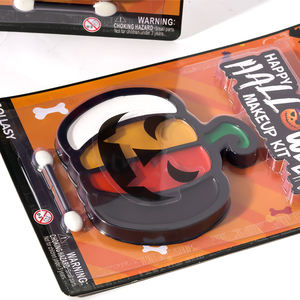 Etiqueta privada personalizada Fiesta de Halloween Forma de <span class=keywords><strong>calabaza</strong></span> Kit de maquillaje para niños de Halloween con pinceles - Product Image 2