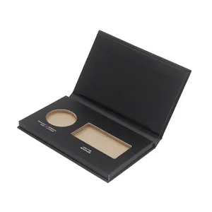 Custom Luxury Paper Makeup Eyeshadow Palette Box Empty Beauty Eyeshadow Paper Case Packaging With Mirror