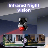 Kamera CCTV WiFi Rumah Dalam Ruangan S1 Terbaru, Rotasi 360, Penglihatan Malam Inframerah, Deteksi Gerakan, Kamera Mini Nirkabel