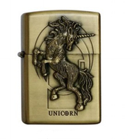 Briquet Zippo en métal de style vintage, alimenté au kérosène, avec logo personnalisé en bronze gaufré, vente en gros d'usine
