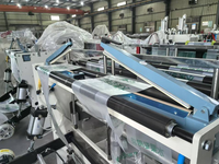 Machine de fabrication de sacs en PE 500x2 entièrement automatique à grande vitesse avec PLC et moteur pour sacs tissés en PP et sacs à fruits