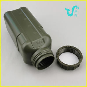 Échantillon gratuit Tasse de cantine d'eau tactique en bois en plein air Tasse de camping en acier inoxydable avec poignée Ceinture de bouilloire d'entraînement de camouflage - Product Image 5