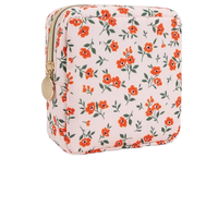 Pochette de rangement pour maquillage à motif floral, organiseur de toilette léger pour les voyages, sac cosmétique