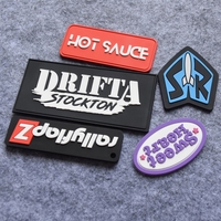 Étiquette personnalisée en caoutchouc pour animaux de compagnie, patch en PVC souple, époxy, logo pour vêtements, cuir