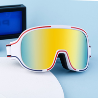 Lunettes de ski et de snowboard unisexes Partagas, vente en gros, mode, coupe-vent, respirantes, avec lentilles miroir, pour femmes et hommes