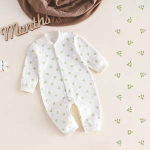 Mameluco de Algodón Transpirable y Cálido para Bebés, Mono de Manga Larga sin Costuras, Ropa Elegante para Exteriores con Logotipo Personalizado - Product Image 3