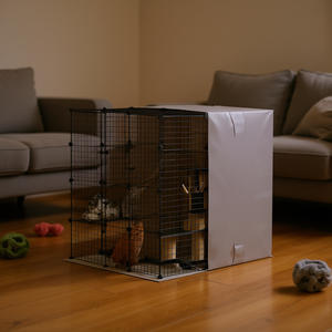 Túnel de Juego para Gatos, Rectangular, con Marco de Alambre de Acero, Fácil de Montar, Tamaño Mediano para Interiores, Diseño Sólido, Empaquetado en Caja - Product Image 2