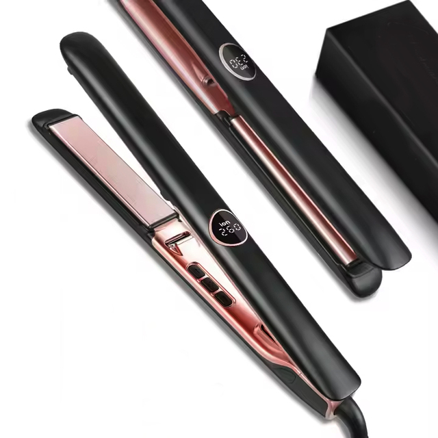 Infrared Ceramic Hair Straightener with LCD Display Electric Flat Iron Styling Tools 2-in-1 Function Customizable